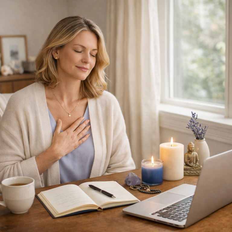 Peaceful moment in a cosy space